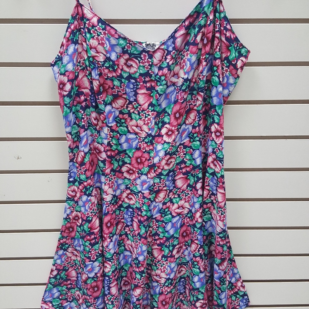 Floral Dress Fit & Flare Size Large